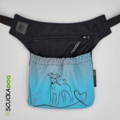 Pamlskovník 2v1 Jack Russell teriér tyrkys/šedá