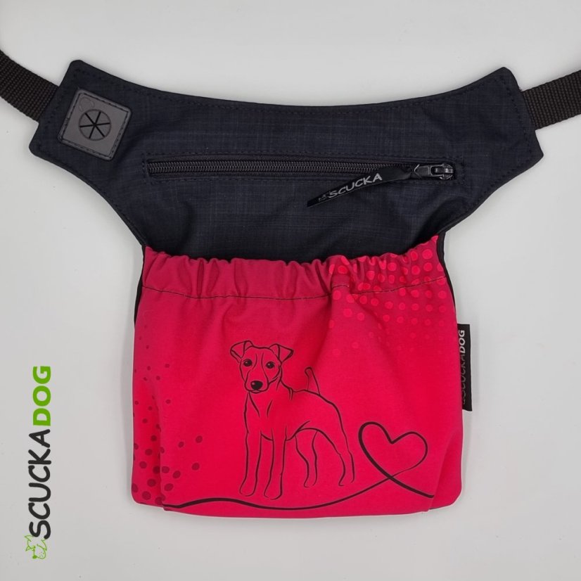 Pamlskovník 2v1 Jack Russell teriér fuchsie