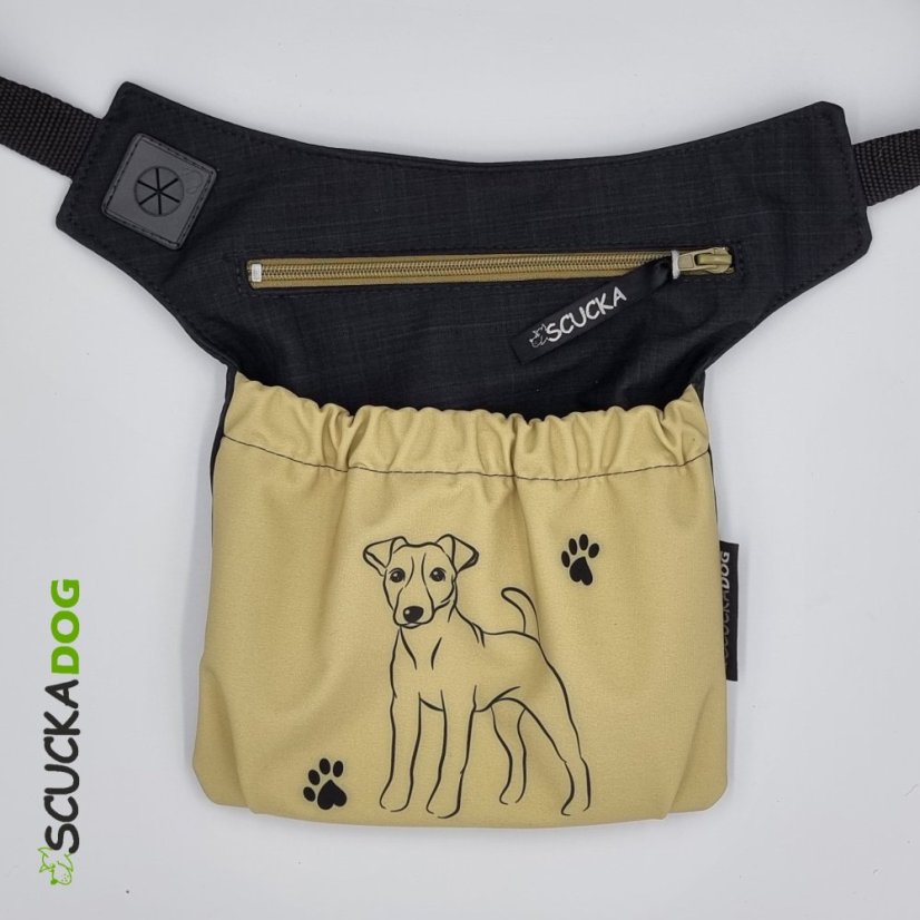 Pamlskovník 2v1 Jack Russell teriér světle olivová