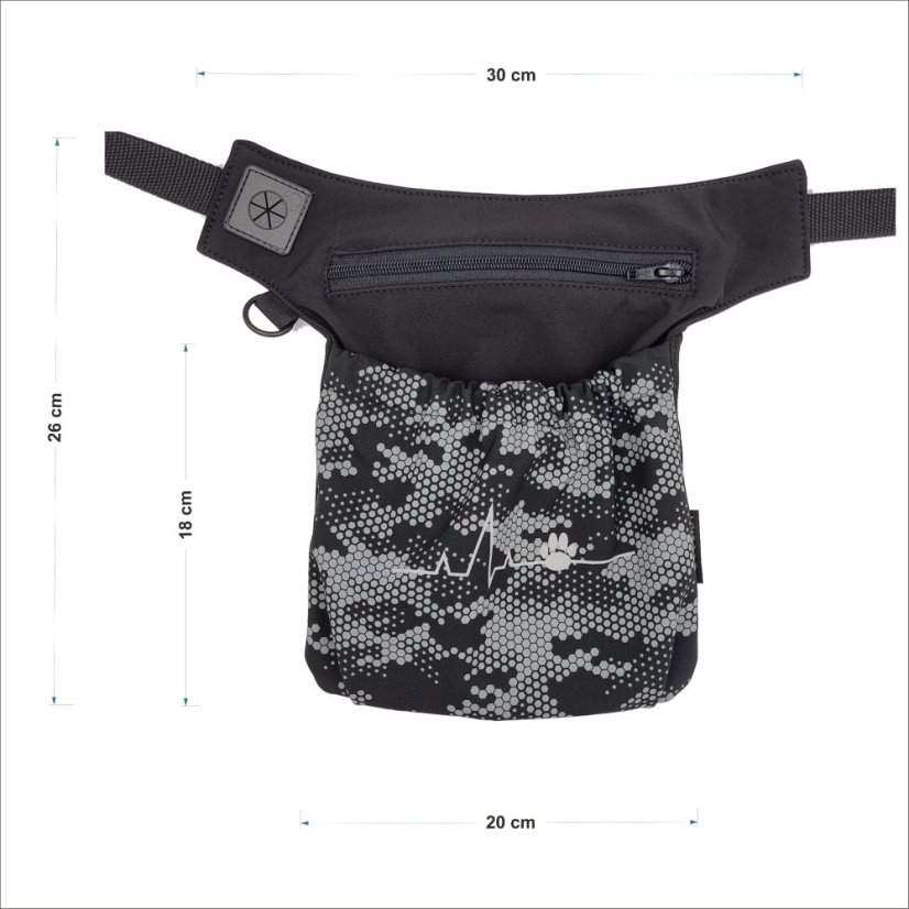 Pamlskovník 2v1 Jack Russell teriér tyrkys/šedá